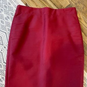 J Crew burgundy pencil skirt